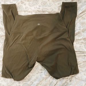 Green lululemon align leggings